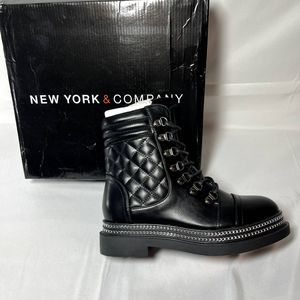 New York and Company Women's Katelynn Lugged Sole Booties Women's Shoes